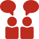 Member interaction icon - corporate gym management & health services