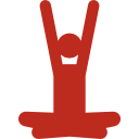 yoga classes icon - corporate gym management & health services